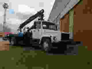 Эвакуатор ГАЗон ГАЗ-3309 с КМУ и ломаной платформой