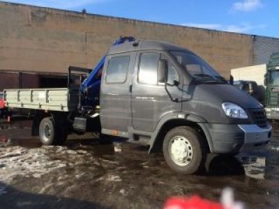 Автомобиль с КМУ ГАЗ-331063 Валдай Фермер и бортовой платформой