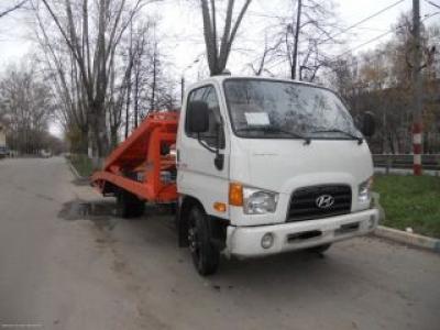 Эвакуатор Hyundai HD 78 с двухуровневой (двухэтажной) платформой